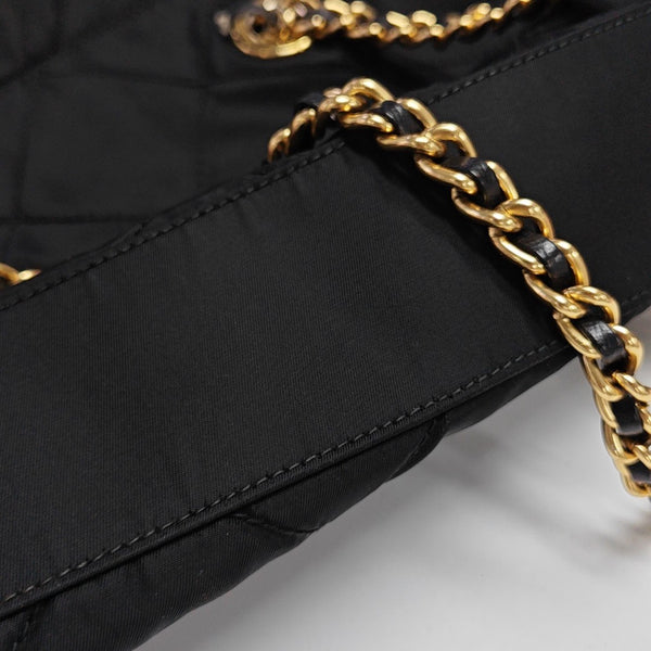 Nylon Quilted Nylon Black