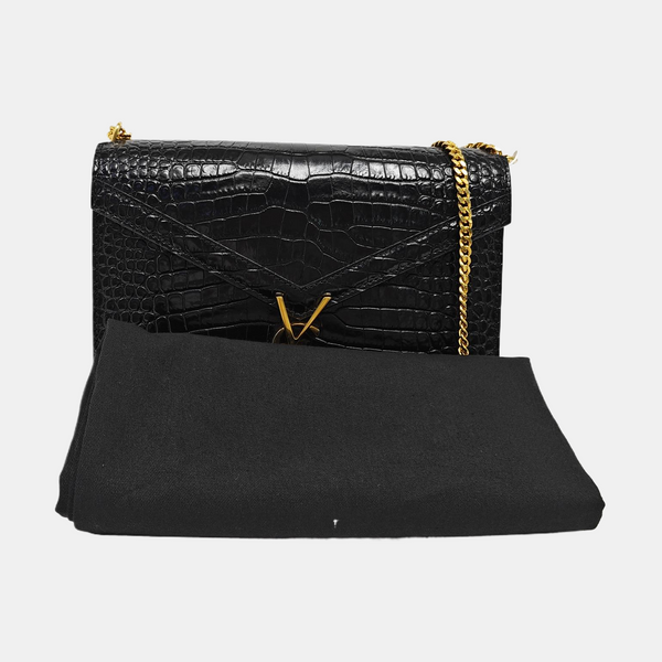 CASSANDRA Medium Calfskin Black