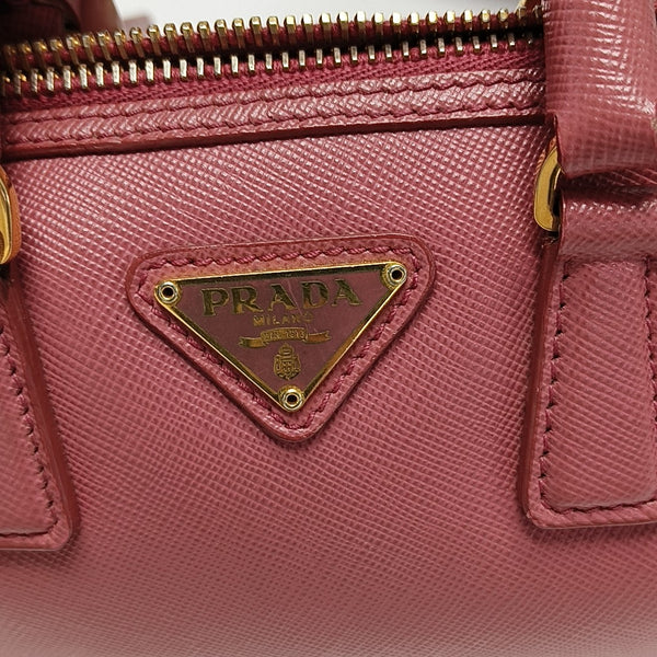 Saffiano Calfskin Shoulder Bag Pink