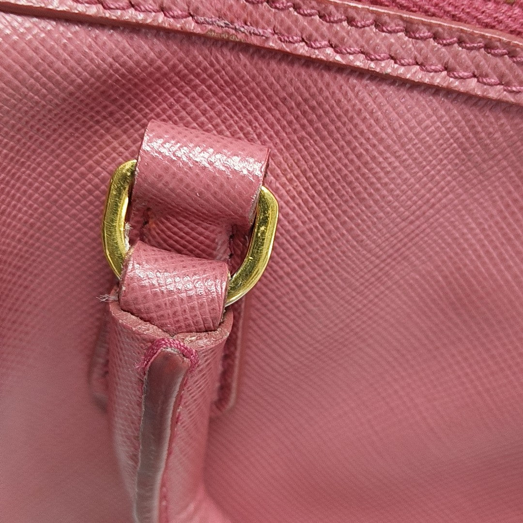 Saffiano Calfskin Shoulder Bag Pink