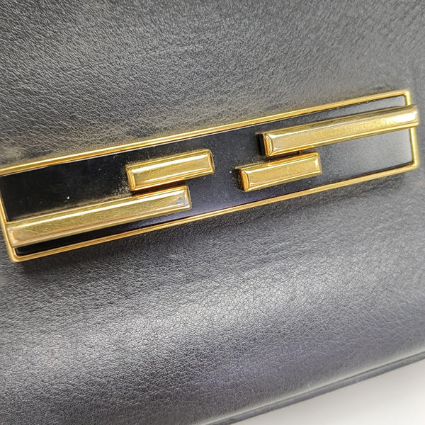 Calfskin Crossbody Bag Black