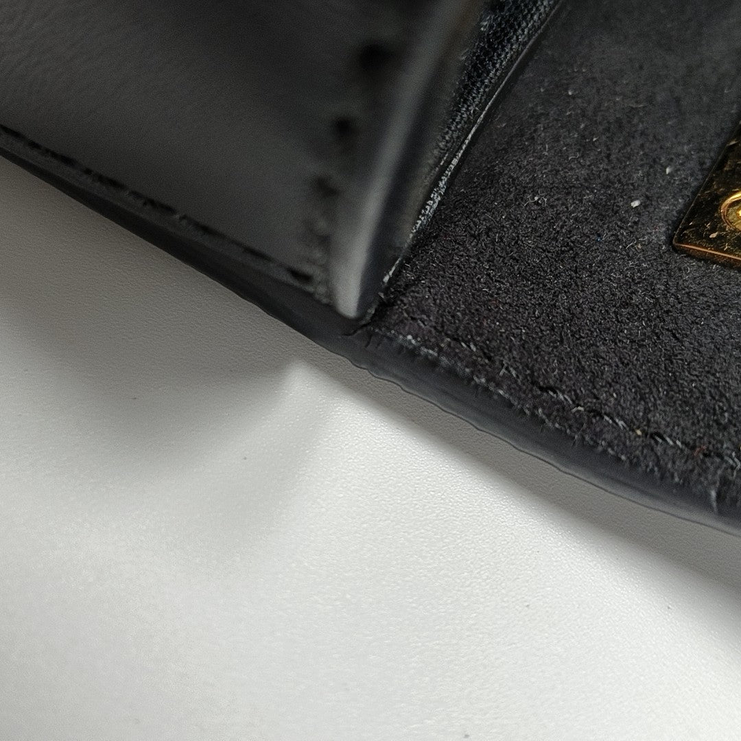 Calfskin Crossbody Bag Black