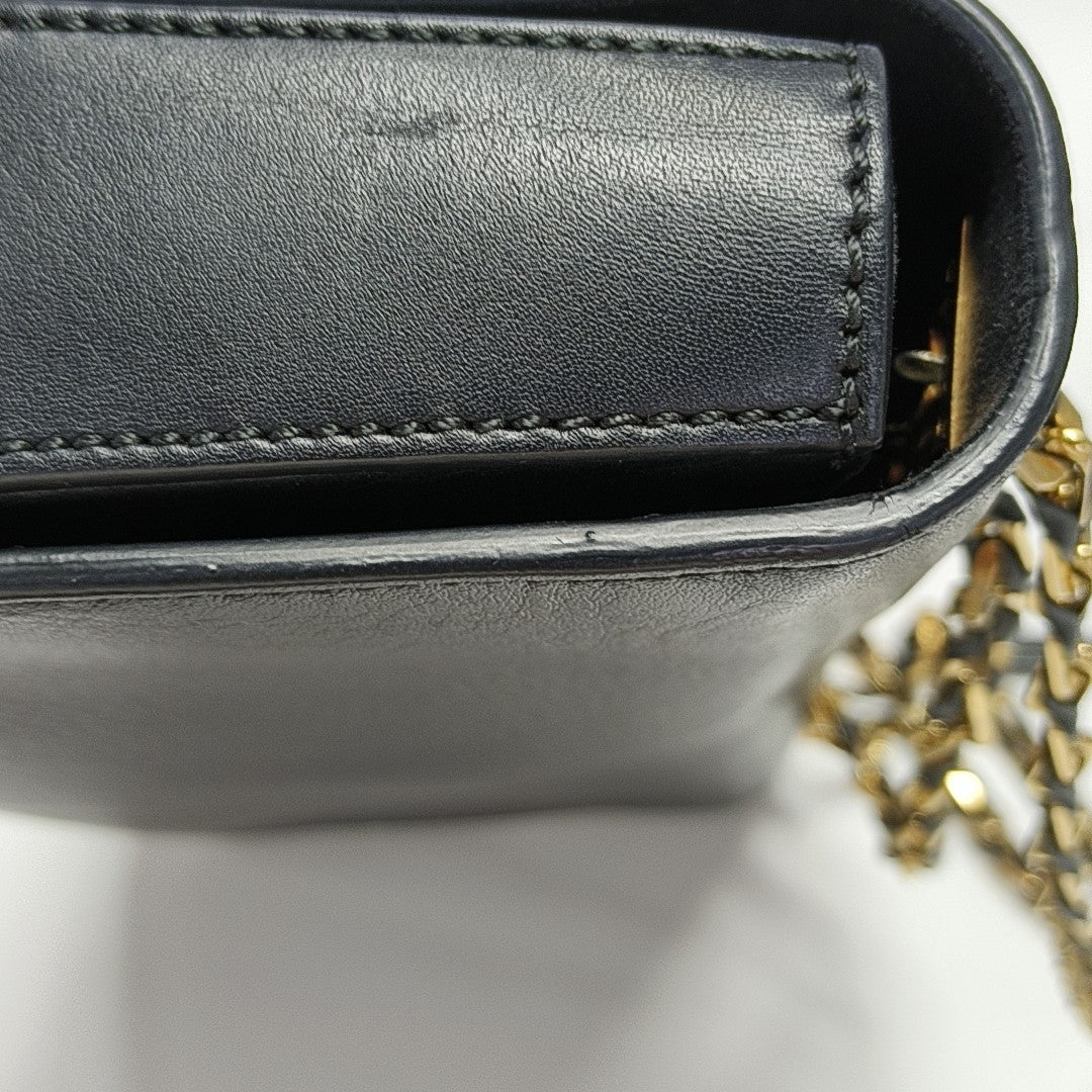 Calfskin Crossbody Bag Black