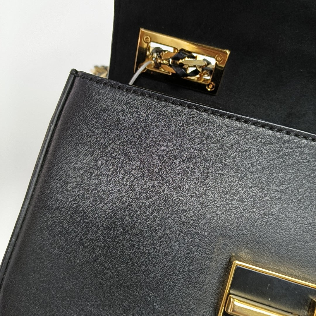 Calfskin Crossbody Bag Black