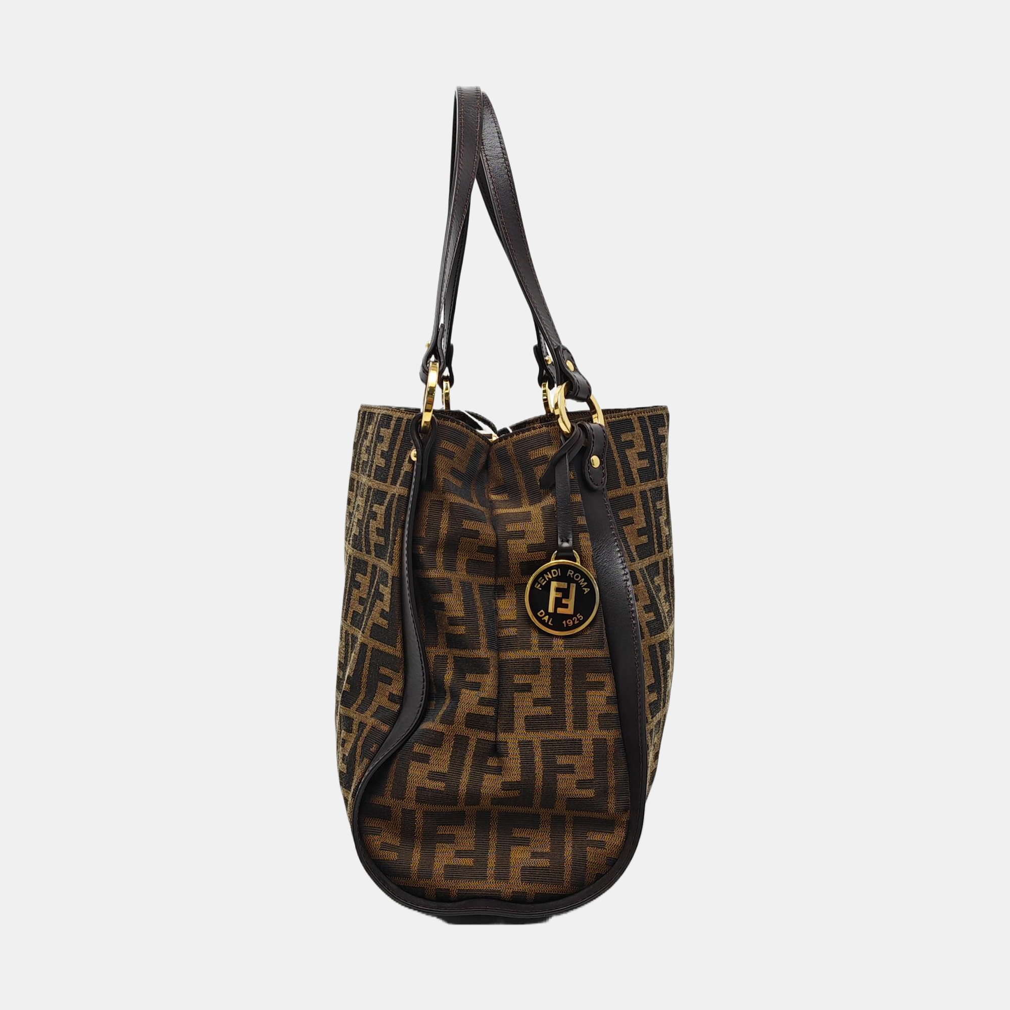 Canvas Shoulder Bag Brown