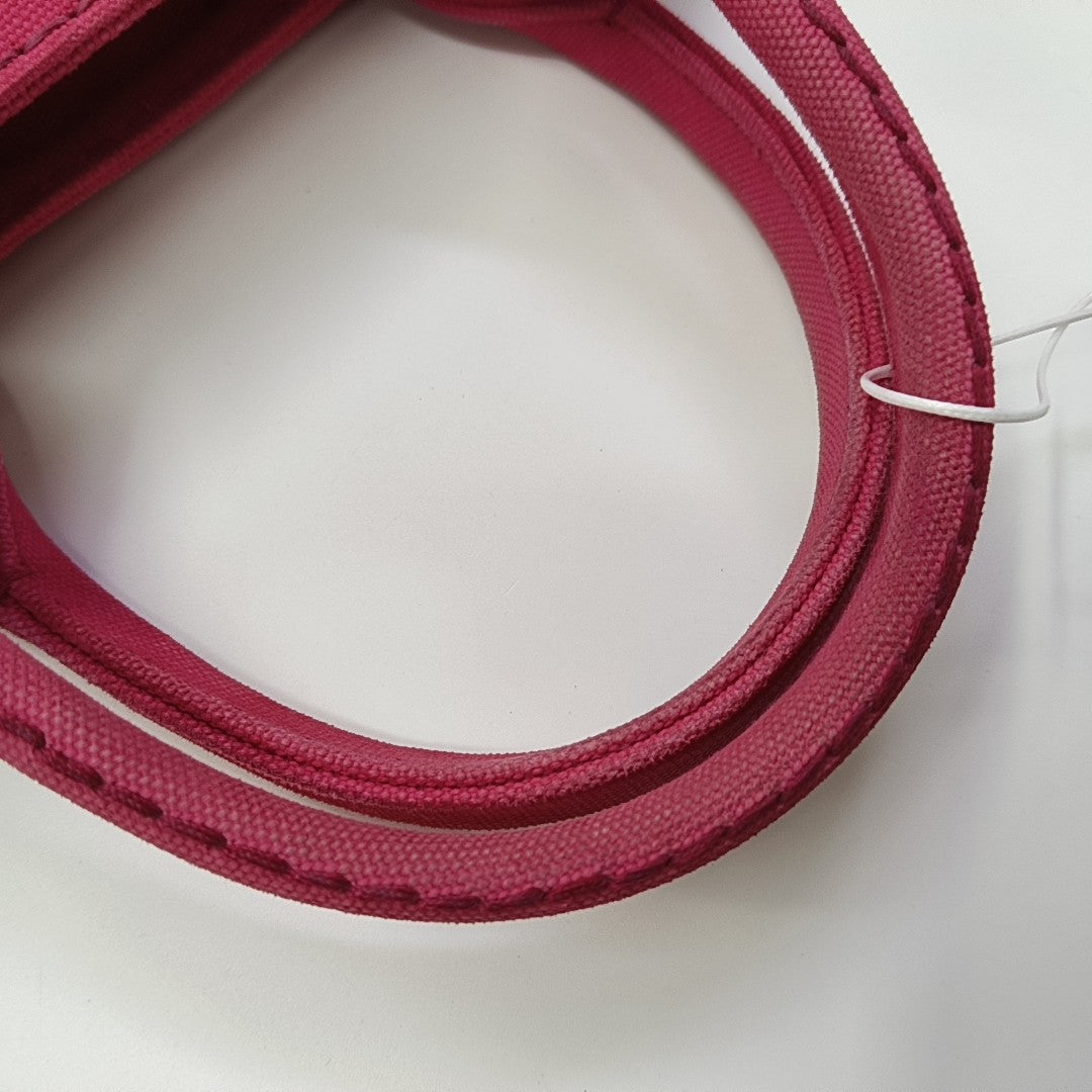 Denim Quilted Canvas Red