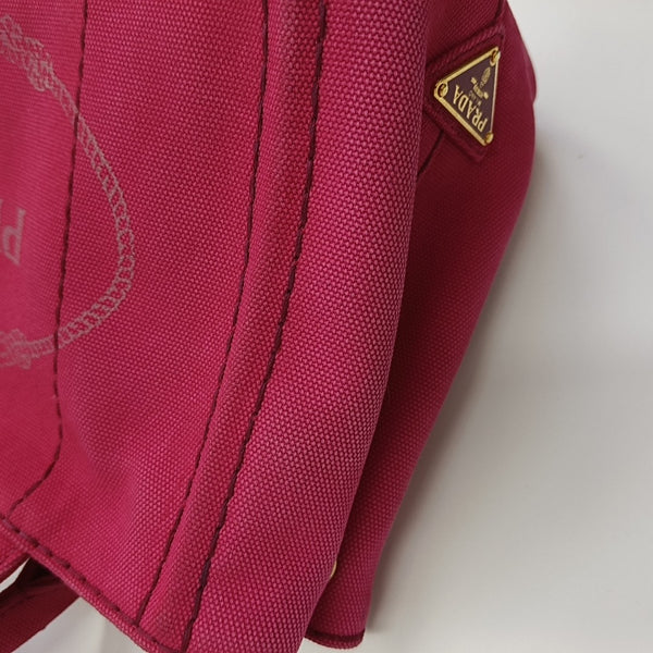 Denim Quilted Canvas Red