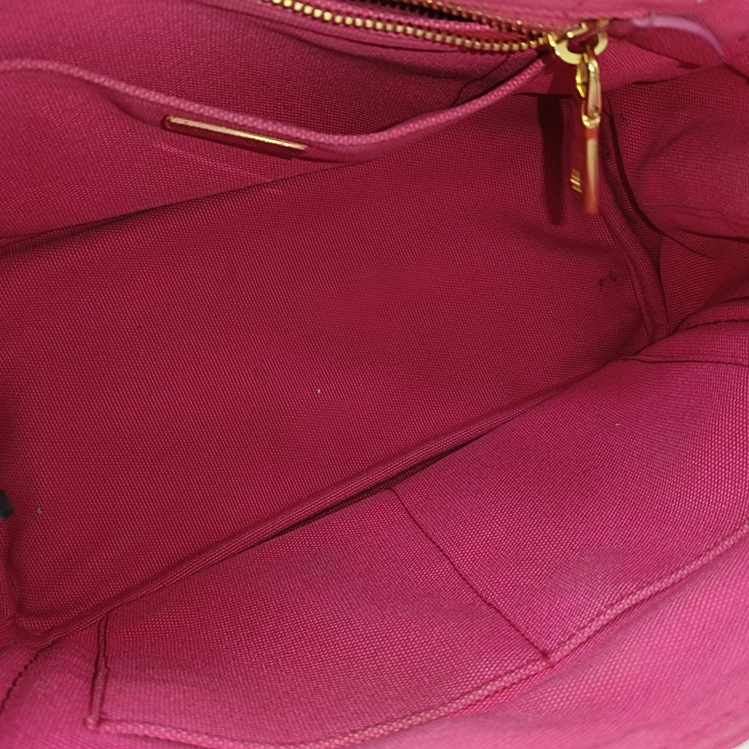 Denim Quilted Canvas Red