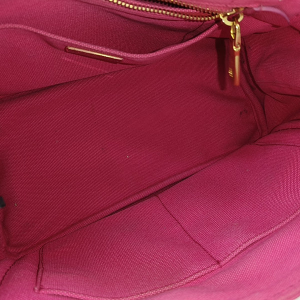 Denim Quilted Canvas Red