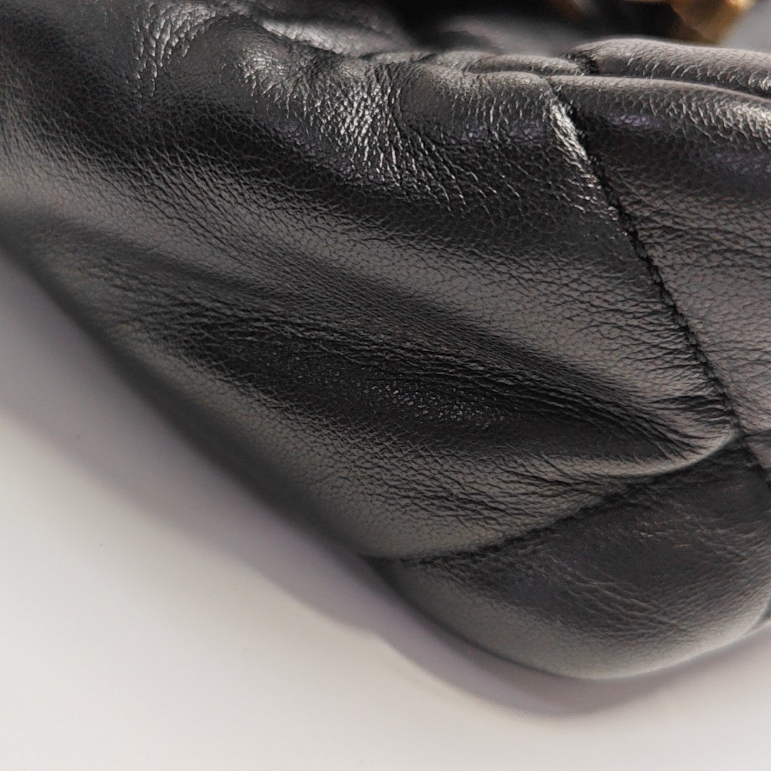 CHANEL 19 Small Quilted Lambskin Black