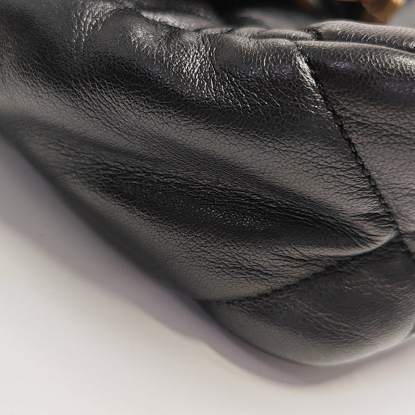 CHANEL 19 Small Quilted Lambskin Black