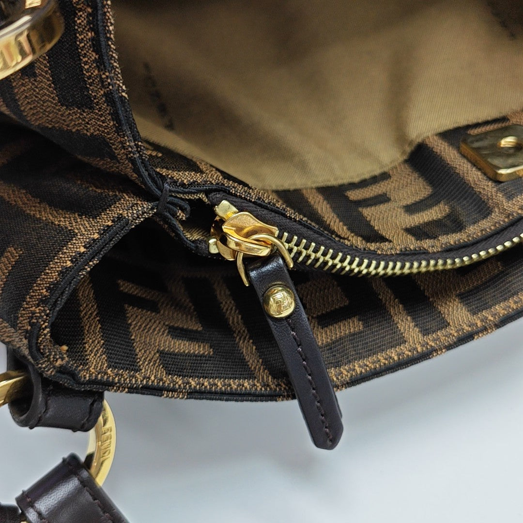 Canvas Shoulder Bag Brown
