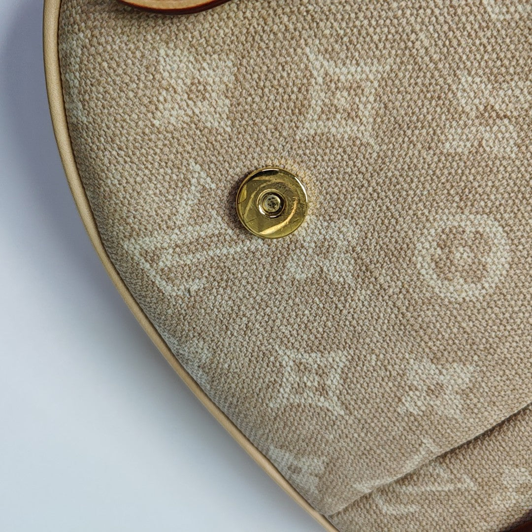 Monogram Coated Canvas Beige