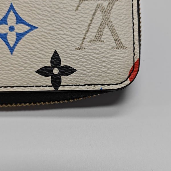 Monogram Coated Canvas Wallet White