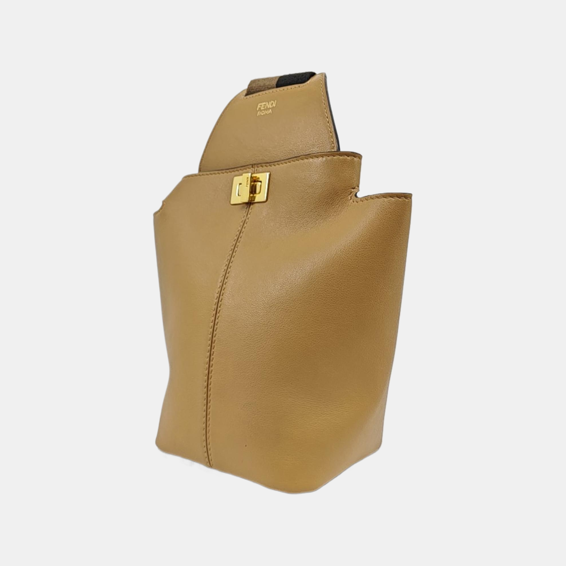 Calfskin Shoulder Bag Brown