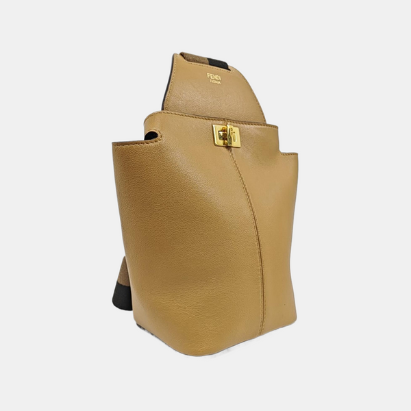 Calfskin Shoulder Bag Brown