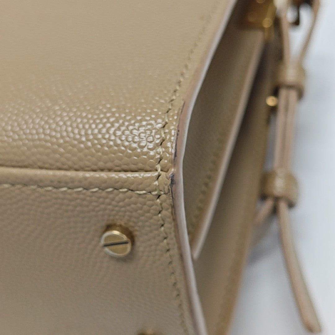 CASSANDRA Mini Calfskin Beige