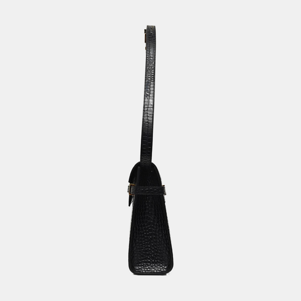 MANHATTAN Medium Calfskin Black