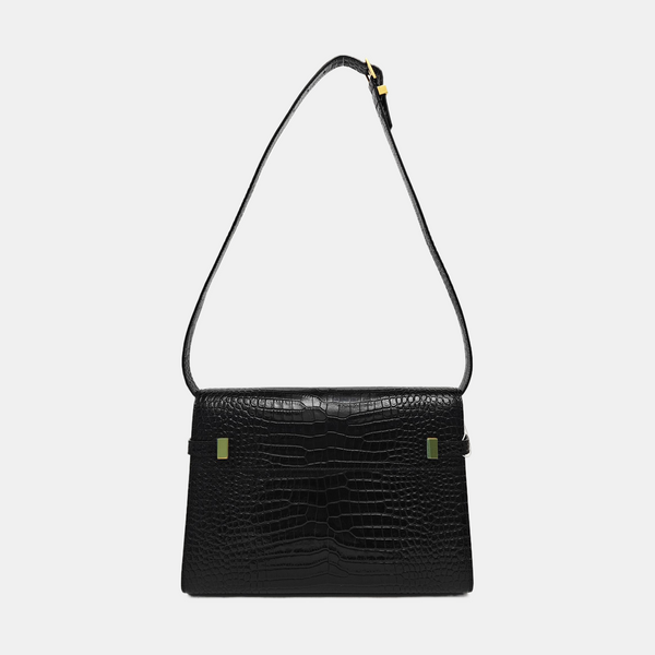 MANHATTAN Medium Calfskin Black