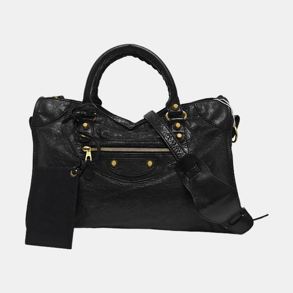 Classic City Medium Lambskin Black