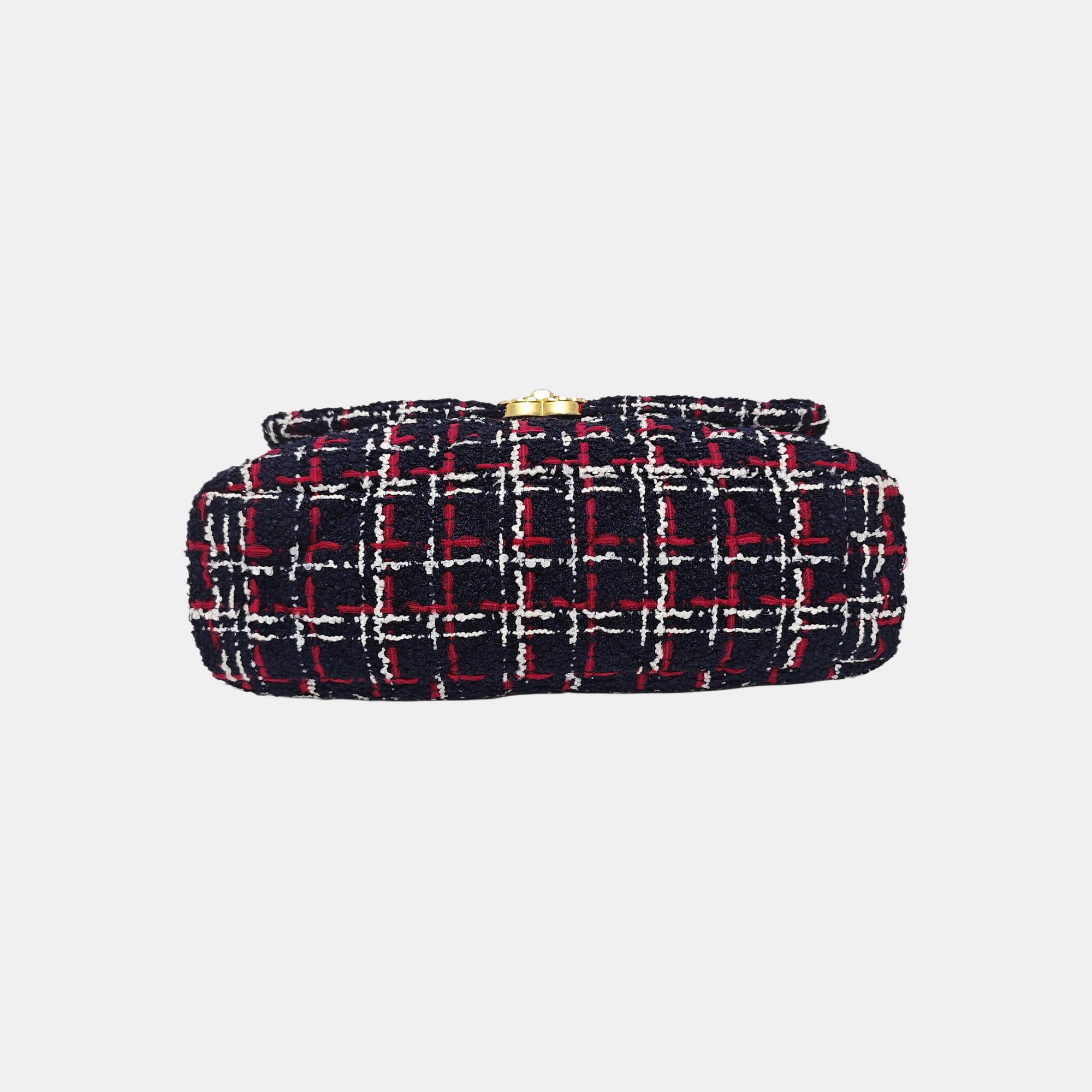 CHANEL 19 Large Quilted Wool Multicolor