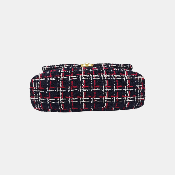 CHANEL 19 Large Quilted Wool Multicolor