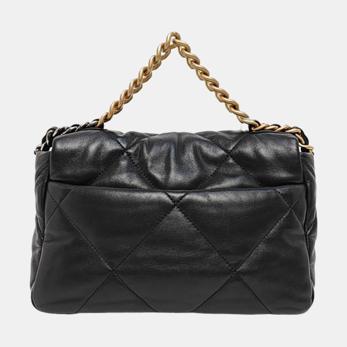 CHANEL 19 Small Quilted Lambskin Black