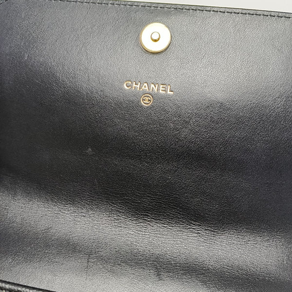 BOY CHANEL Mini Quilted Grained Calfskin Black