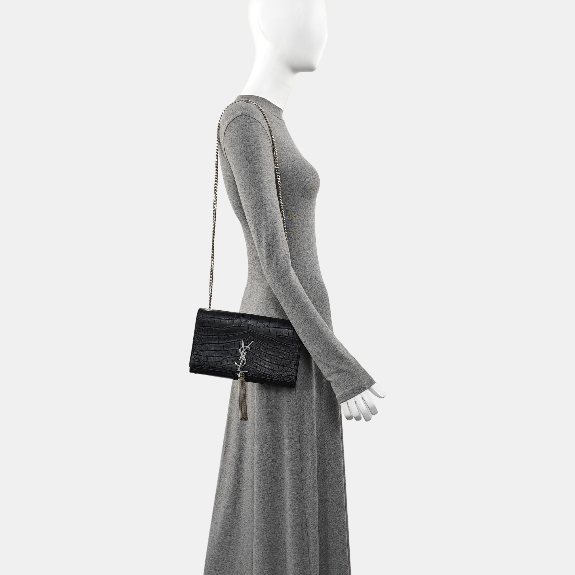 KATE Medium Calfskin Black