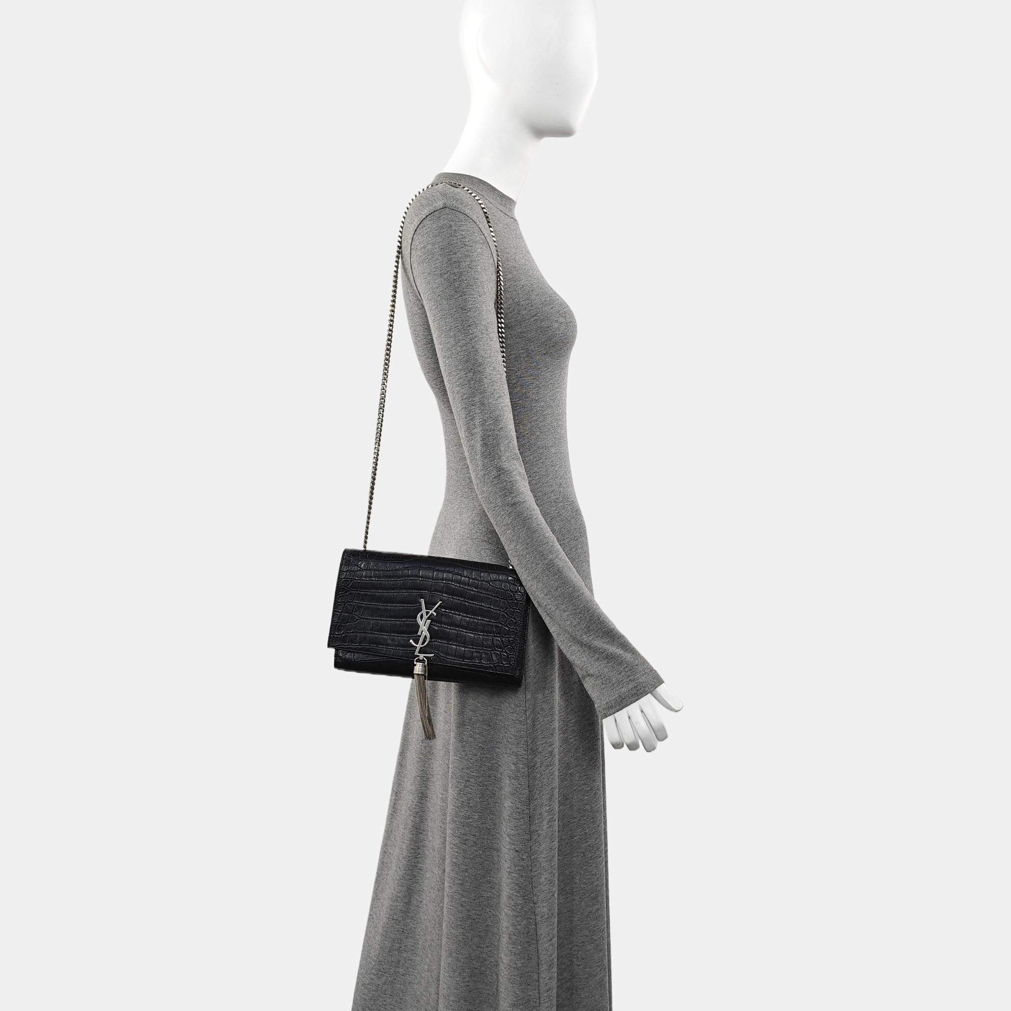 KATE Medium Calfskin Black