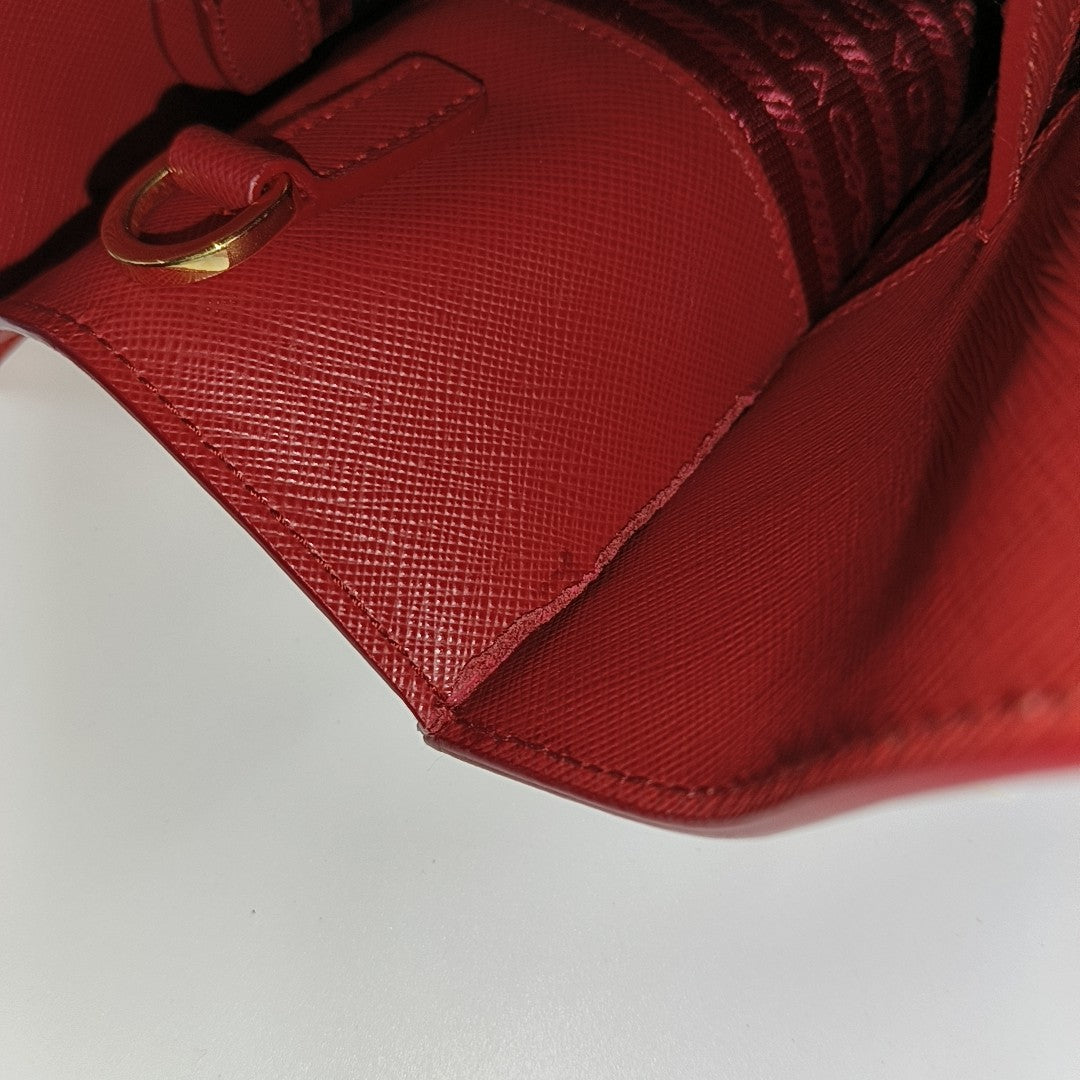 Calfskin Shoulder Bag Red
