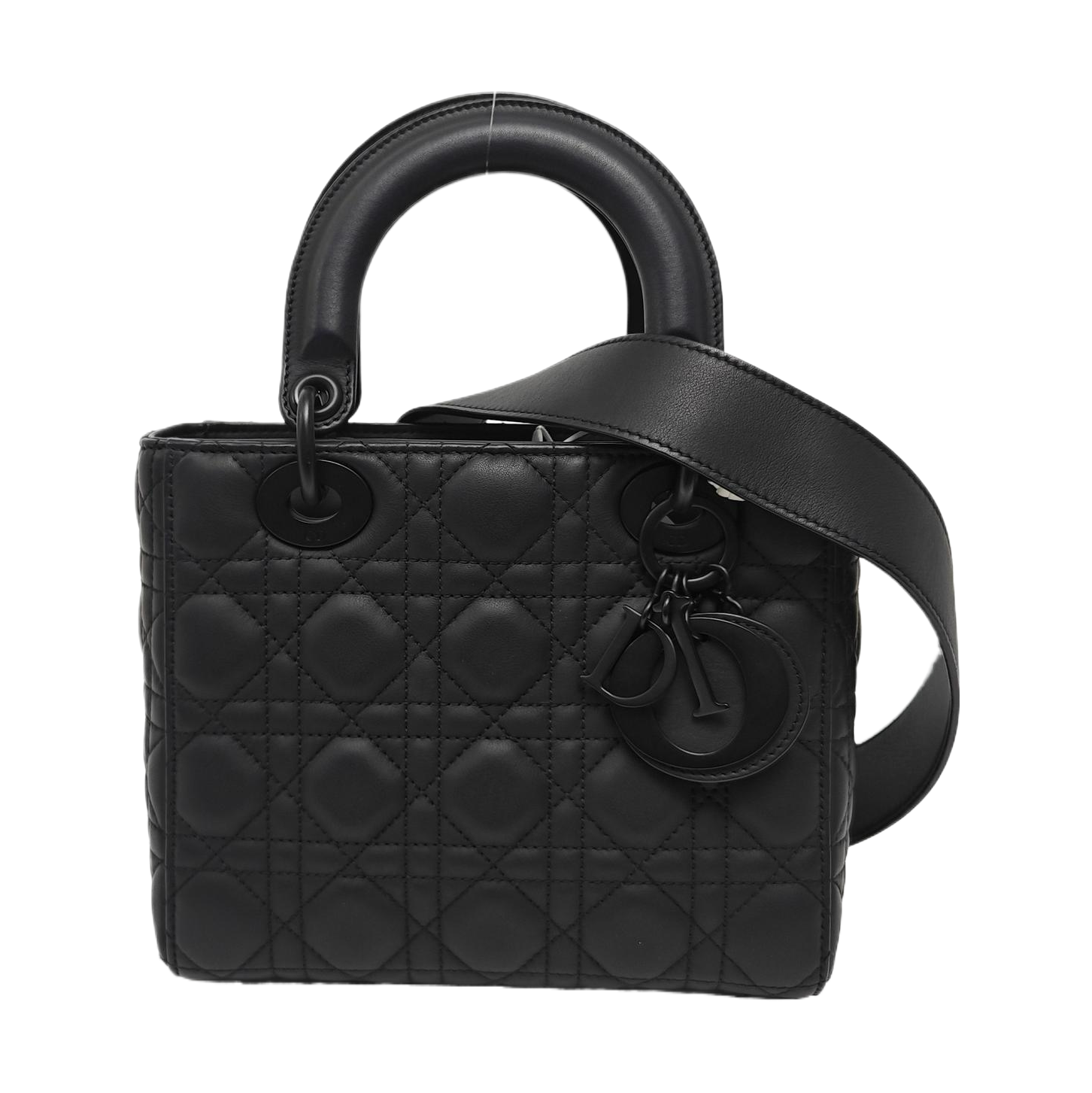 Lady Dior Small Cannage Calfskin Black