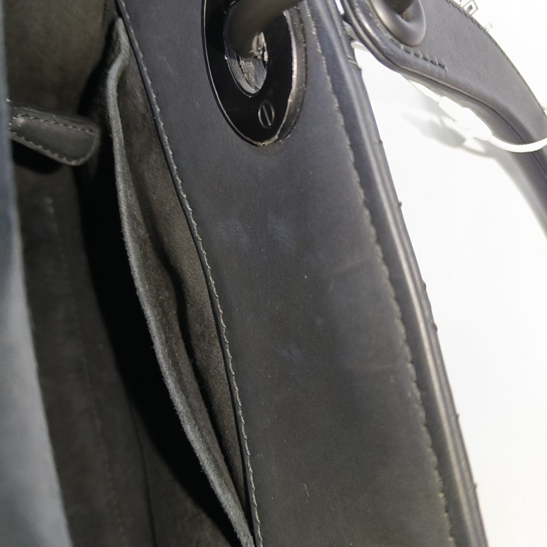 Lady Dior Small Cannage Calfskin Black