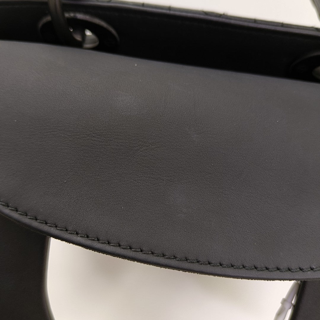 Lady Dior Small Cannage Calfskin Black