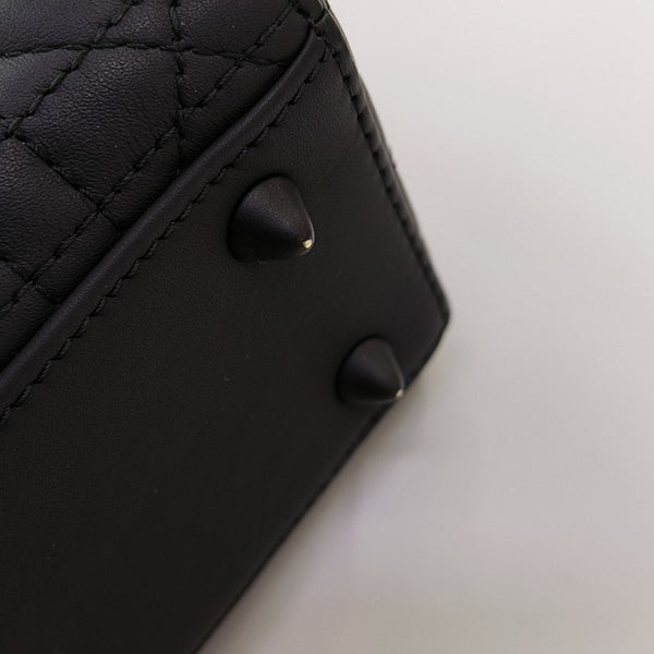 Lady Dior Small Cannage Calfskin Black