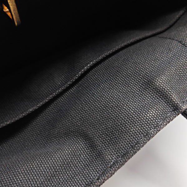 Denim Quilted Denim Black