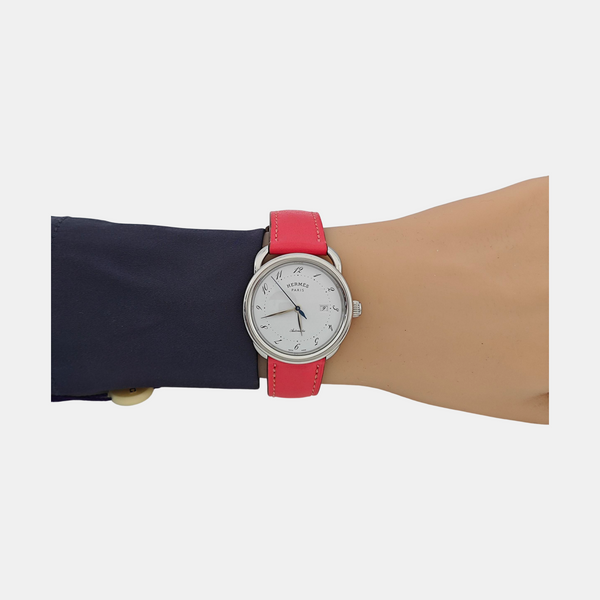 Arceau 32mm White Automatic Watch