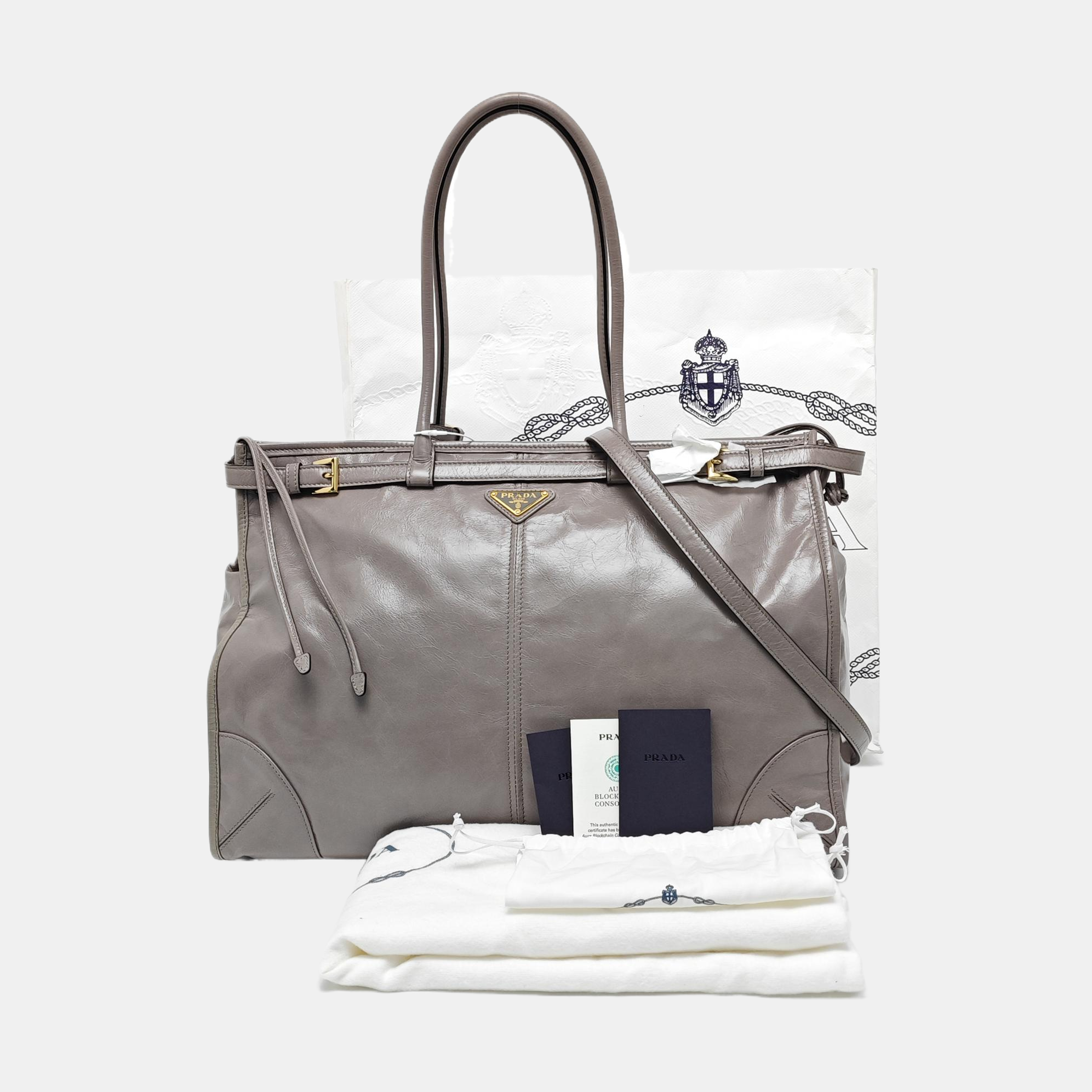 Bonnie Large Calfskin Gray