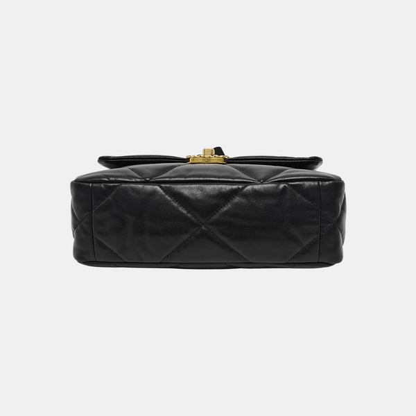 CHANEL 19 Small Quilted Lambskin Black