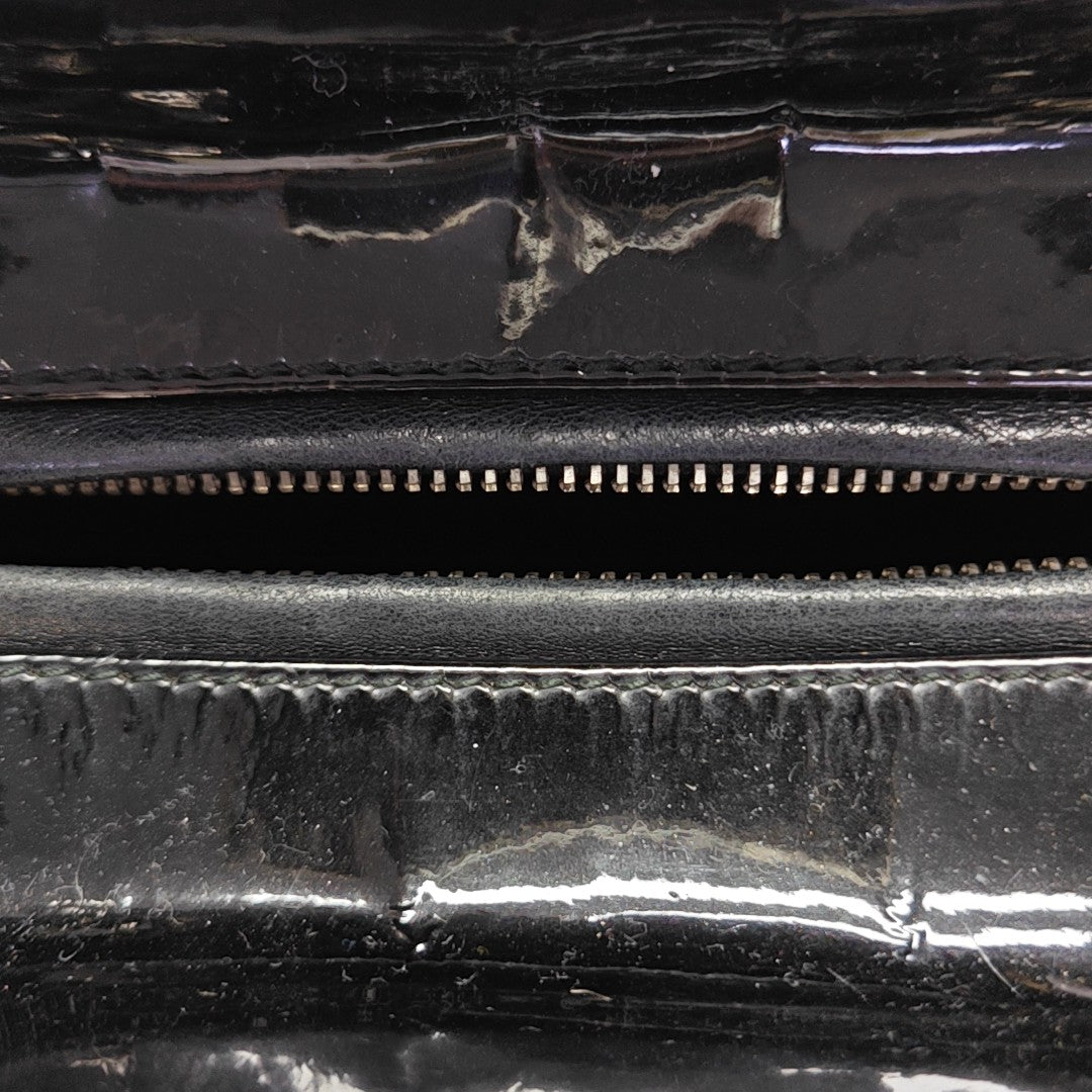 Lady Dior Medium Cannage Patent Leather Black