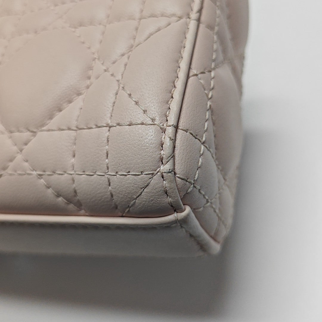 Lady D-Joy Super Mini Cannage Lambskin Pink