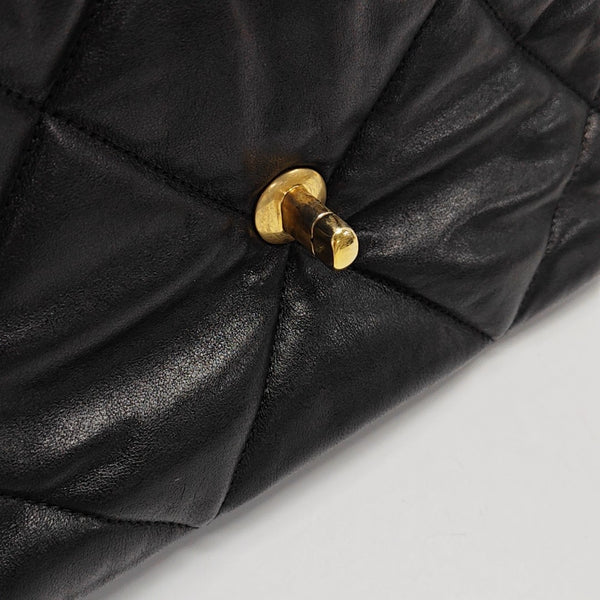 CHANEL 19 Small Quilted Lambskin Black