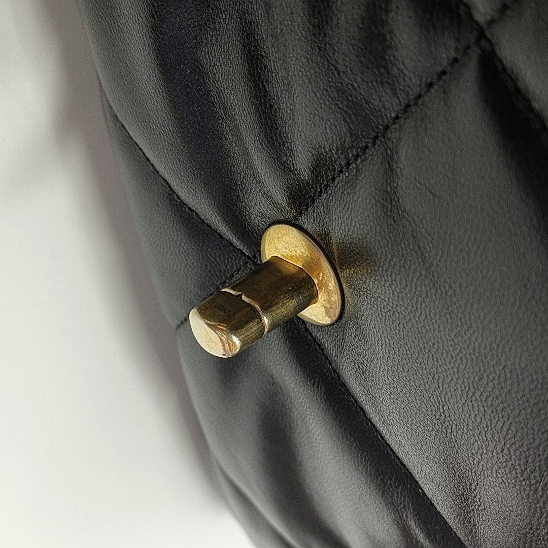CHANEL 19 Small Quilted Lambskin Black