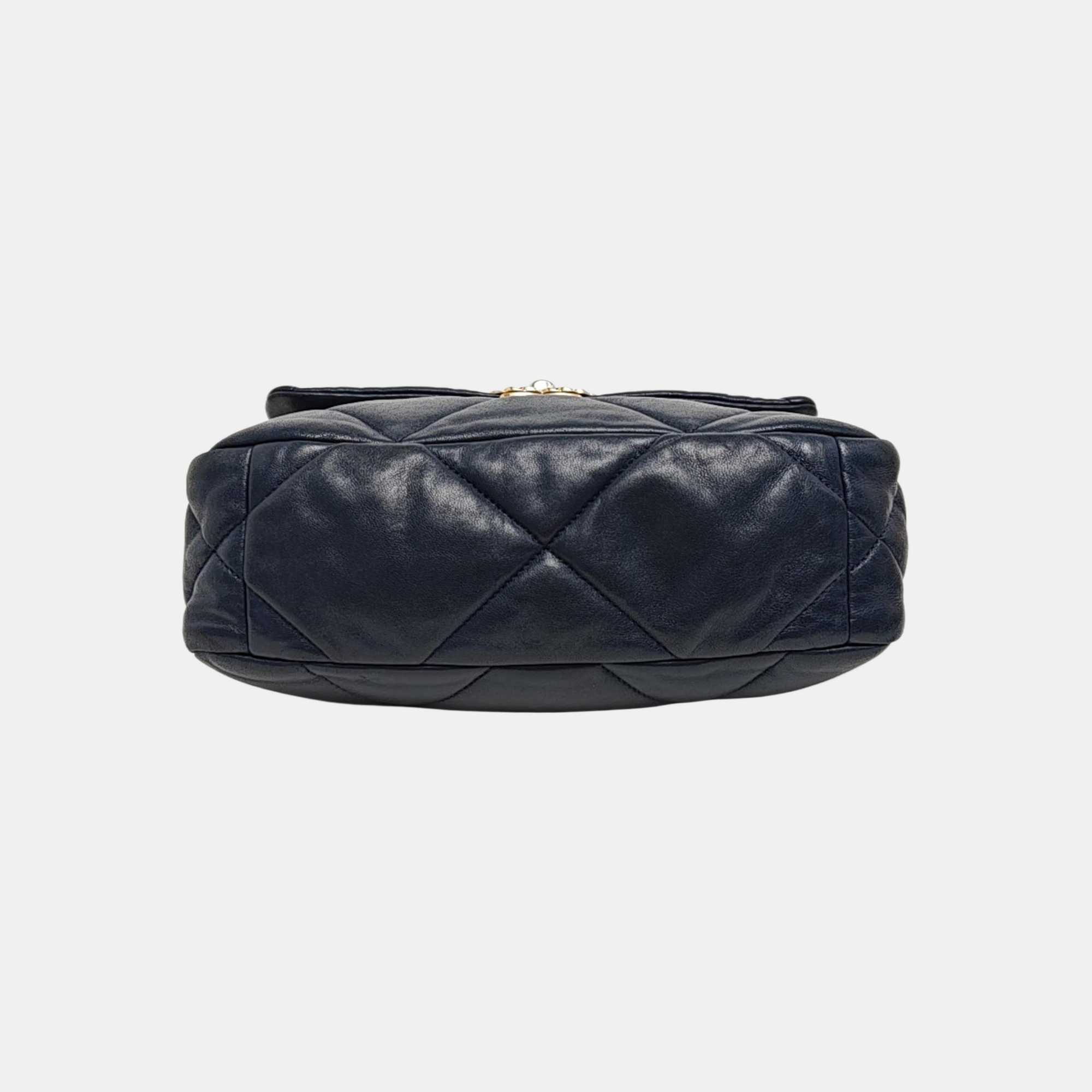 CHANEL 19 Small Quilted Lambskin Blue