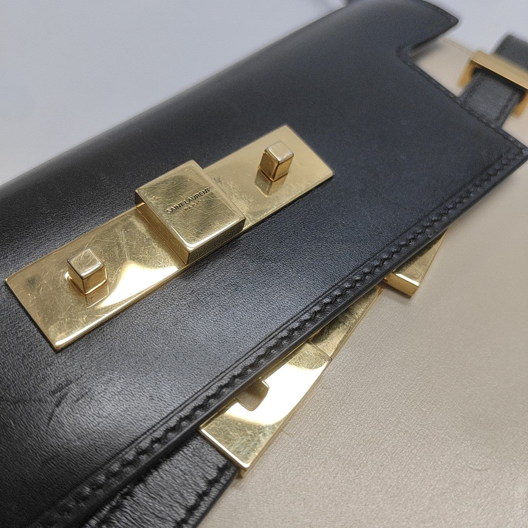 MANHATTAN Small Calfskin Beige