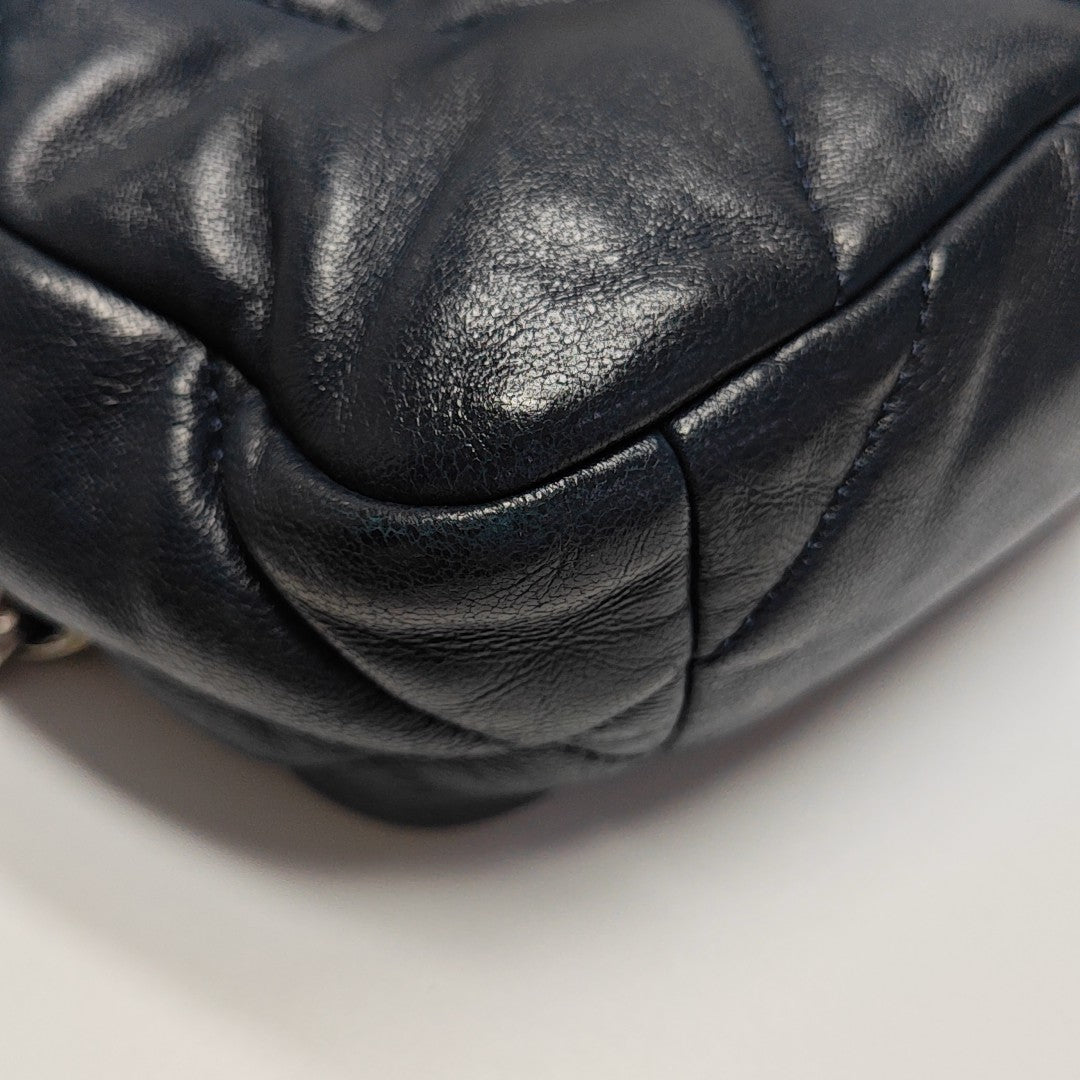 CHANEL 19 Small Quilted Lambskin Blue