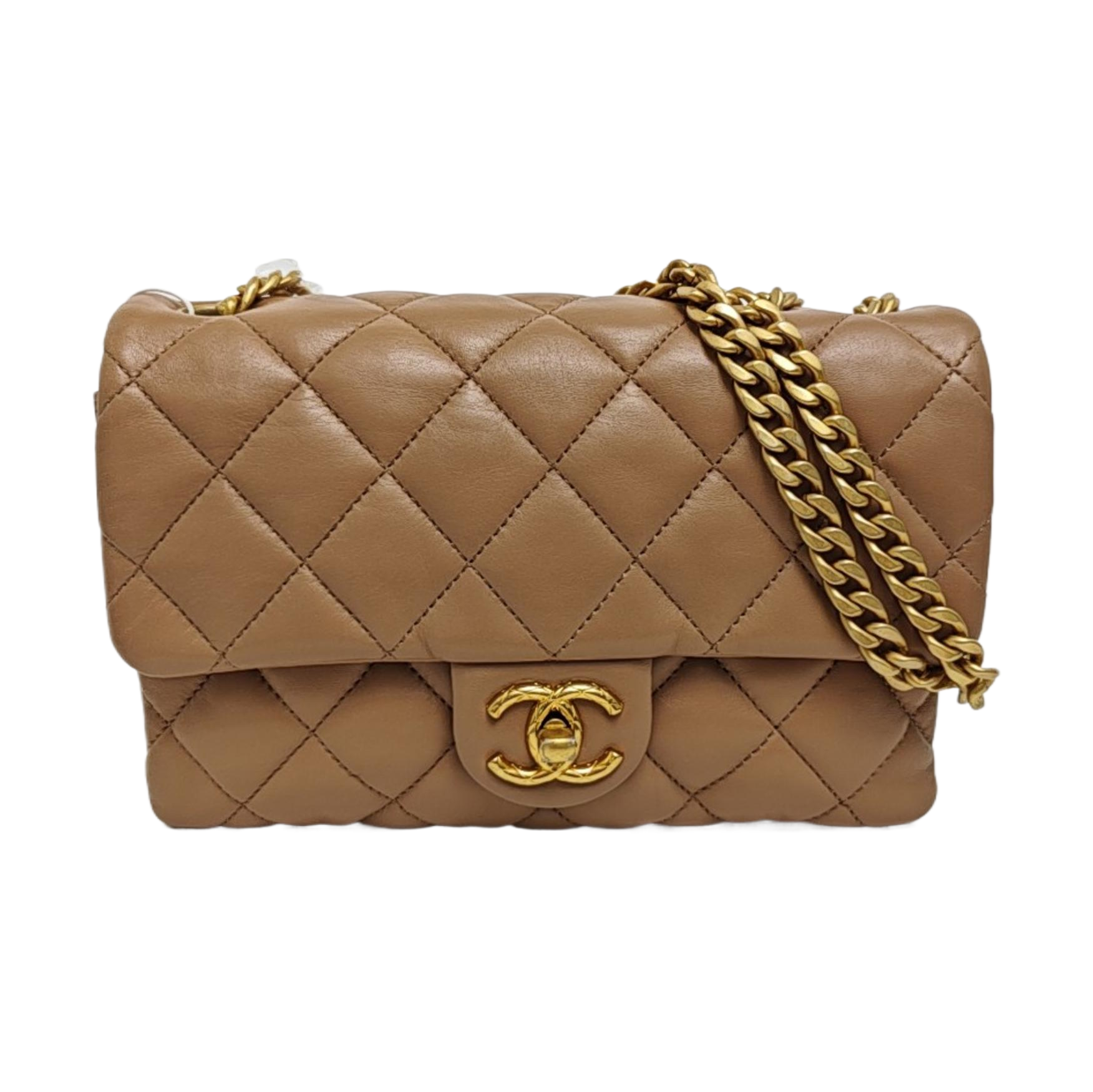 Quilted Lambskin Beige