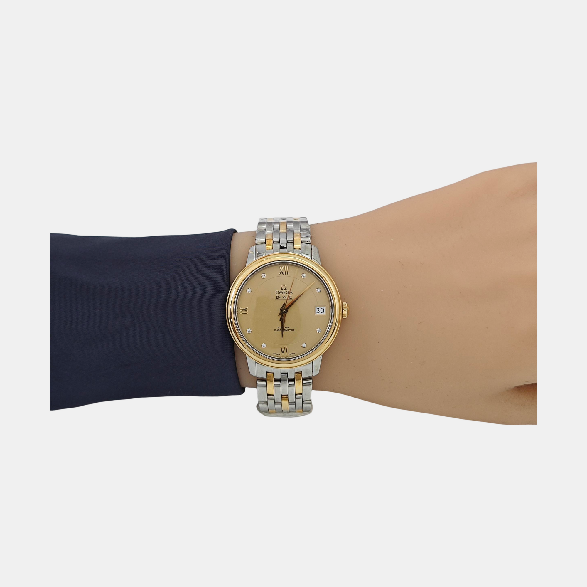 De Ville 32.7mm Gold Automatic Watch