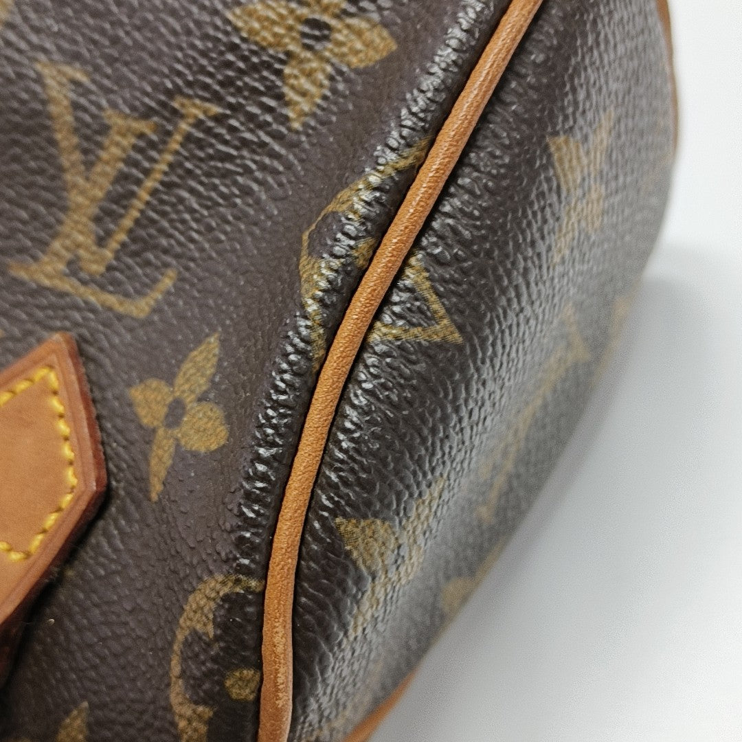 SPEEDY Nano Monogram Coated Canvas Brown