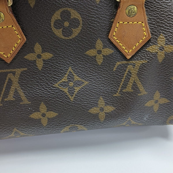 SPEEDY Nano Monogram Coated Canvas Brown
